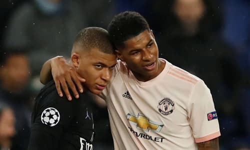 Kylian Mbappe and Marcus Rashford
