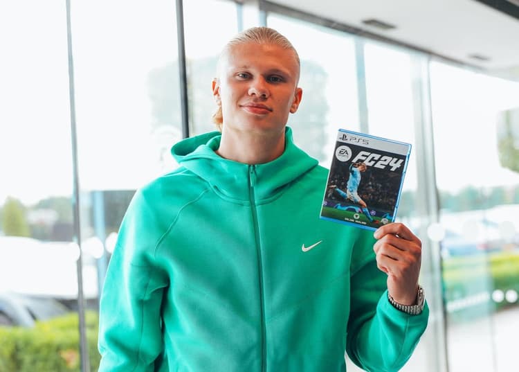 EAFC 24's cover this year is Erling Haaland
