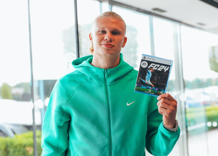 EAFC 24's cover this year is Erling Haaland