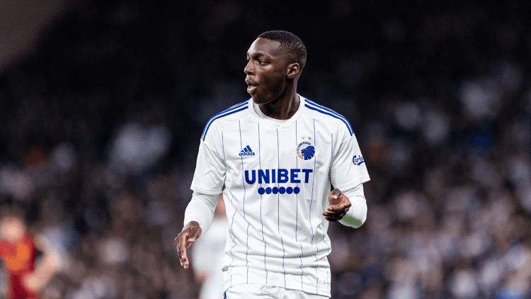 Mohamed Daramy in het shirt van FC Kopenhagen.