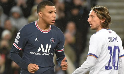 Kylian Mbappe and Luka Modric