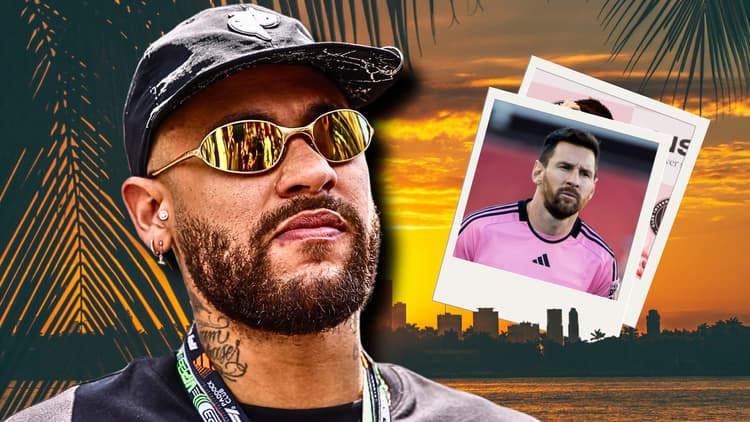 Neymar is tipped to join Messi at Inter Miami.