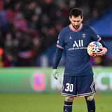 Lionel Messi playing for PSG against Real Madrid, Champions League 2021/22