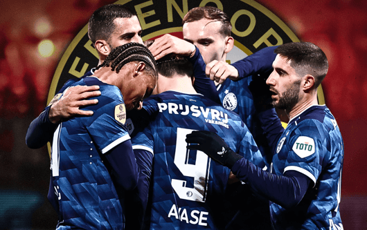 Thomas Beelen, Ayase Ueda, Luka Ivanusec, Feyenoord