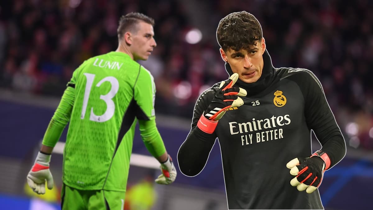 Andrey Lunin and Kepa Arrizabalaga, RB Leipzig vs Real Madrid, Champions League, 2023/24
