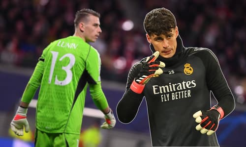 Andrey Lunin and Kepa Arrizabalaga, RB Leipzig vs Real Madrid, Champions League, 2023/24