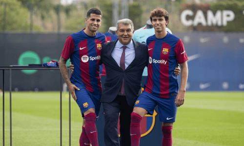 Joan Laporta, João Félix, João Cancelo, Barcelona