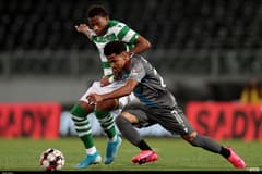 Former Tottenham starlet Marcus Edwards playing for Vitoria against Sporting CP