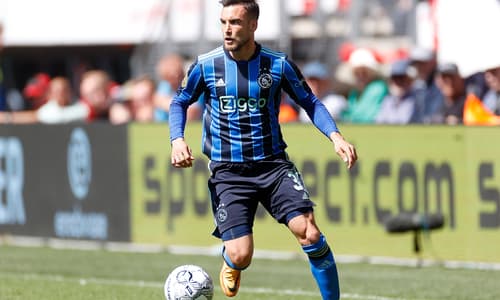 Nicholas Tagliafico in action for Ajax against Feyenoord