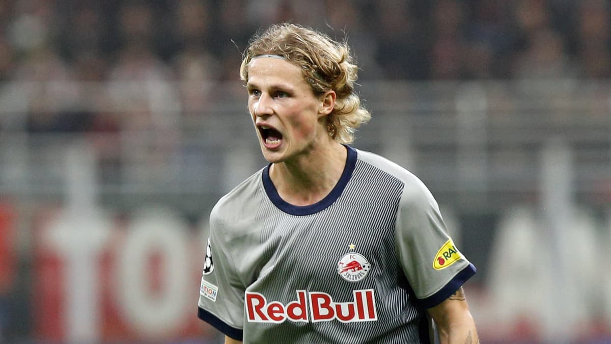 Red Bulls Salzburg midfielder Maurits Kjaergaard.