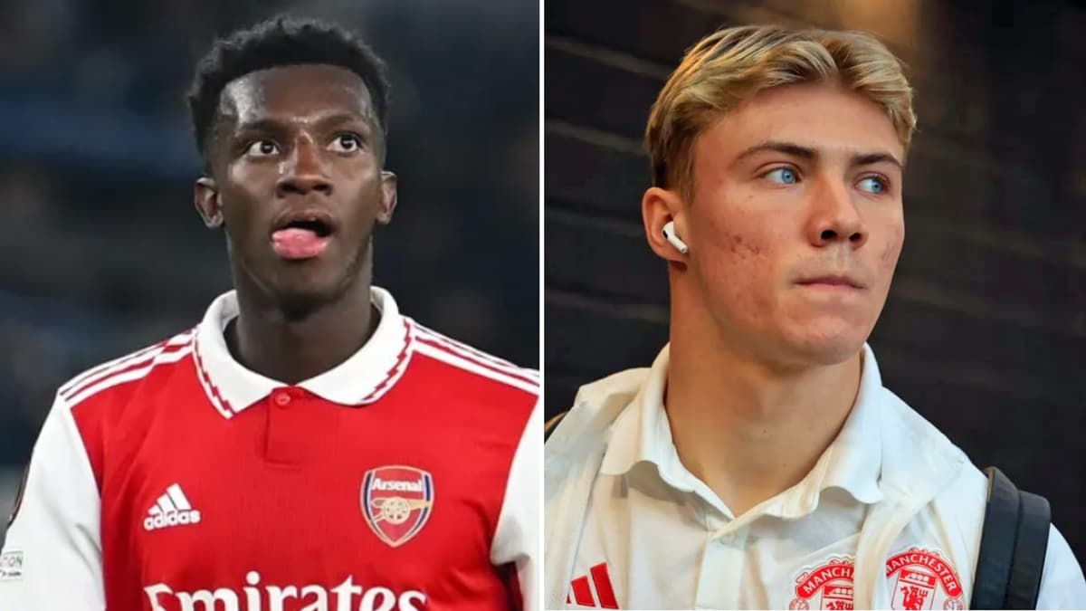 Eddie Nketiah and Rasmus Hojlund