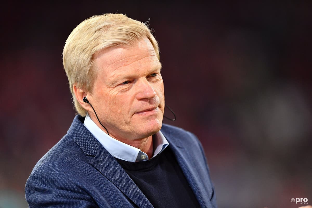 CEO Oliver Kahn pitchside at a Bayern Munich match.