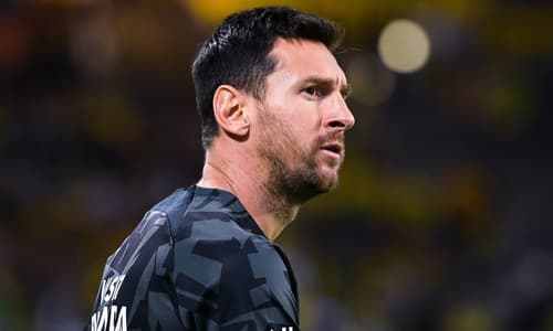 Lionel Messi in action for PSG against Nantes in the 2022/23 season