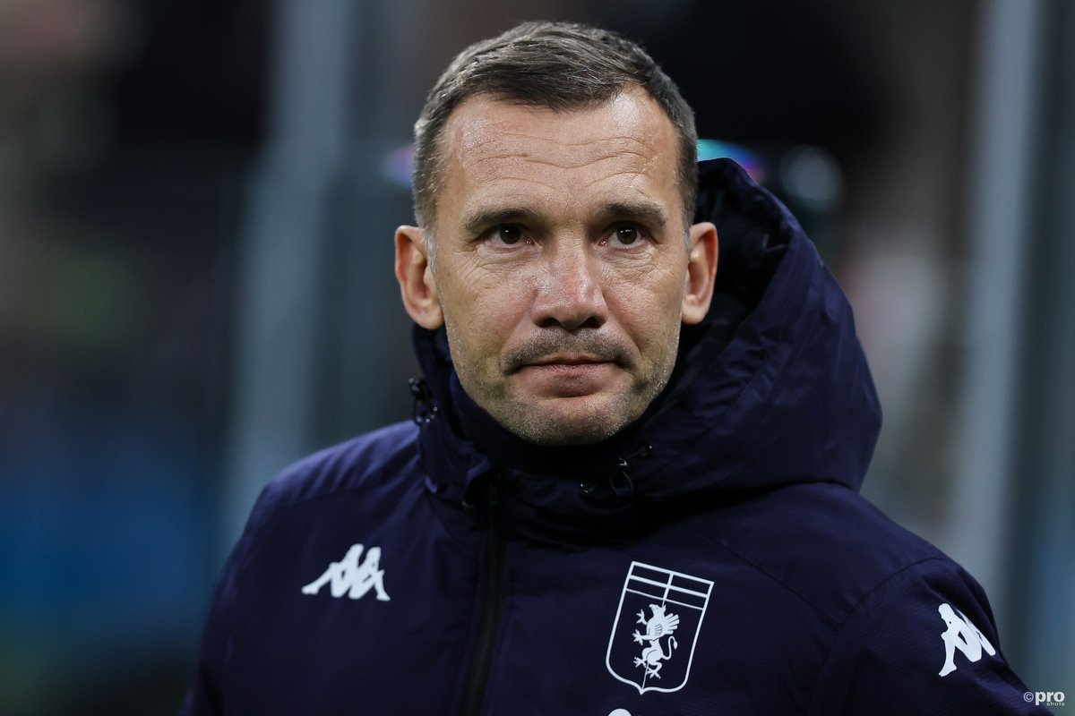 Andriy Shevchenko has been sacked as Genoa head coach