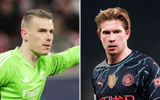 Andriy Lunin, Kevin de Bruyne, Real Madrid, Man City, 2023/24
