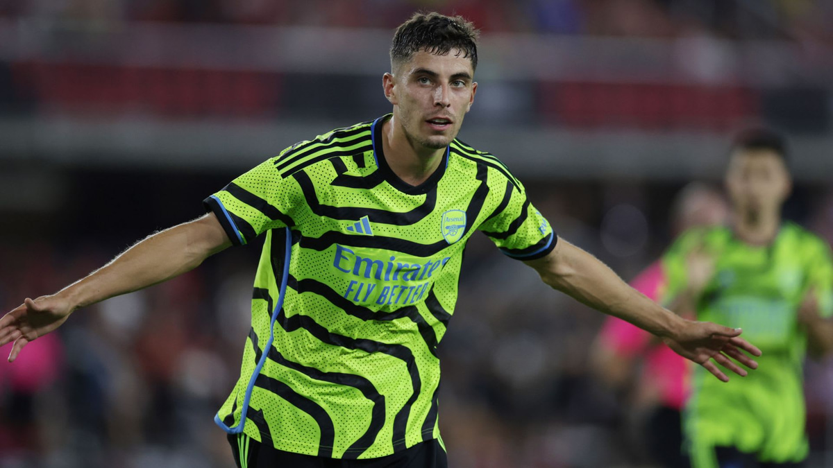 Kai Havertz playing for Arsenal