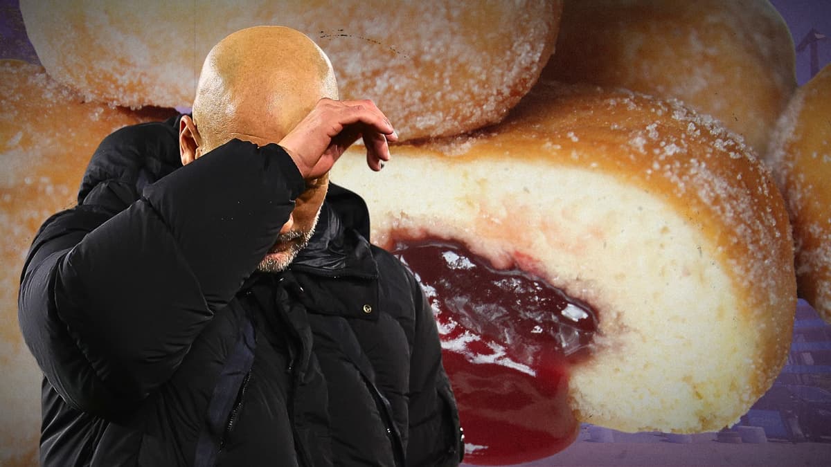 Pep Guardiola, donut, Man City
