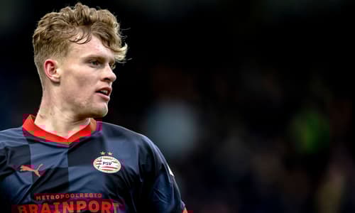 Jarrad Branthwaite playing for PSV Eindhoven