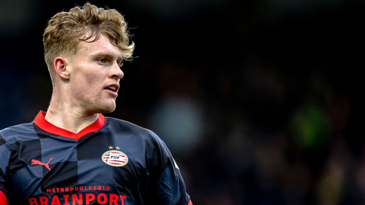 Jarrad Branthwaite made 36 appearances on loan at PSV from Everton last term