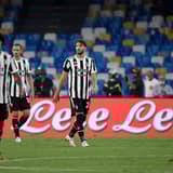 Juventus players dejected as they lose 2-1 to Napoli in Serie A
