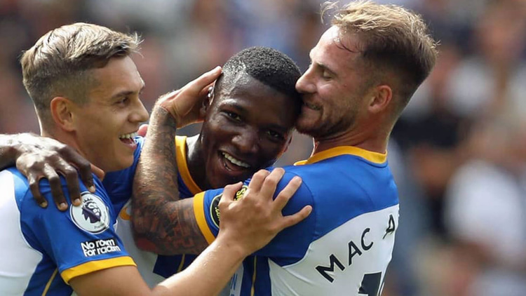 Brighton could lose Leandro Trossard, Moises Caicedo and Alexis Mac Allister (l-r.) inside the same six months.