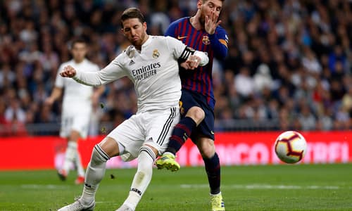 Sergio Ramos and Lionel Messi, the Clasico