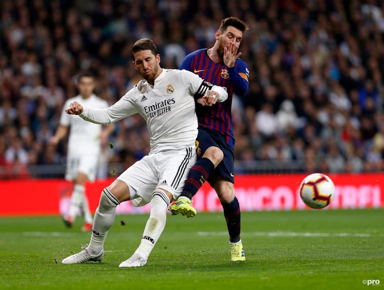 Sergio Ramos and Lionel Messi, the Clasico