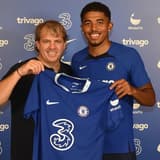 Wesley Fofana with Todd Boehly.