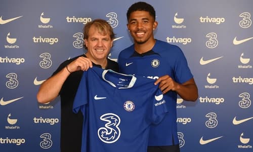 Wesley Fofana with Todd Boehly.