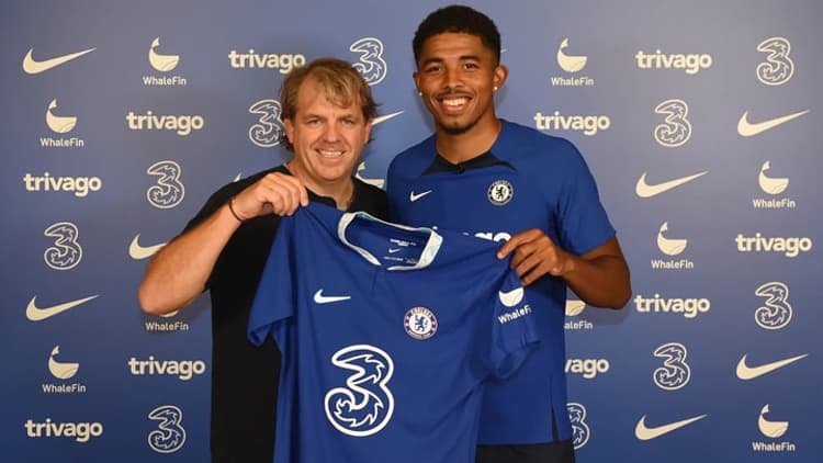 Todd Boehly with Wesley Fofana