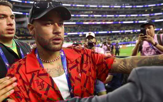 Neymar attends a Copa America 2024 match in the US
