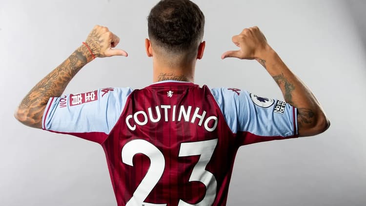 Aston Villa midfielder Phillipe Coutinho