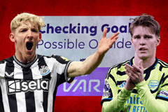 Anthony Gordon, Martin Odegaard, Arsenal, Newcastle, 2023/24