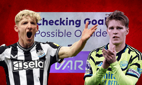 Anthony Gordon, Martin Odegaard, Arsenal, Newcastle, 2023/24