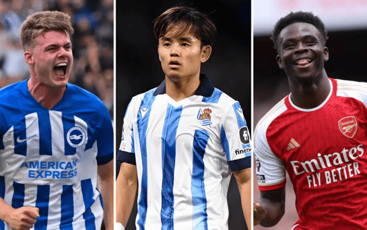 Evan Ferguson, Takefusa Kubo, Bukayo Saka