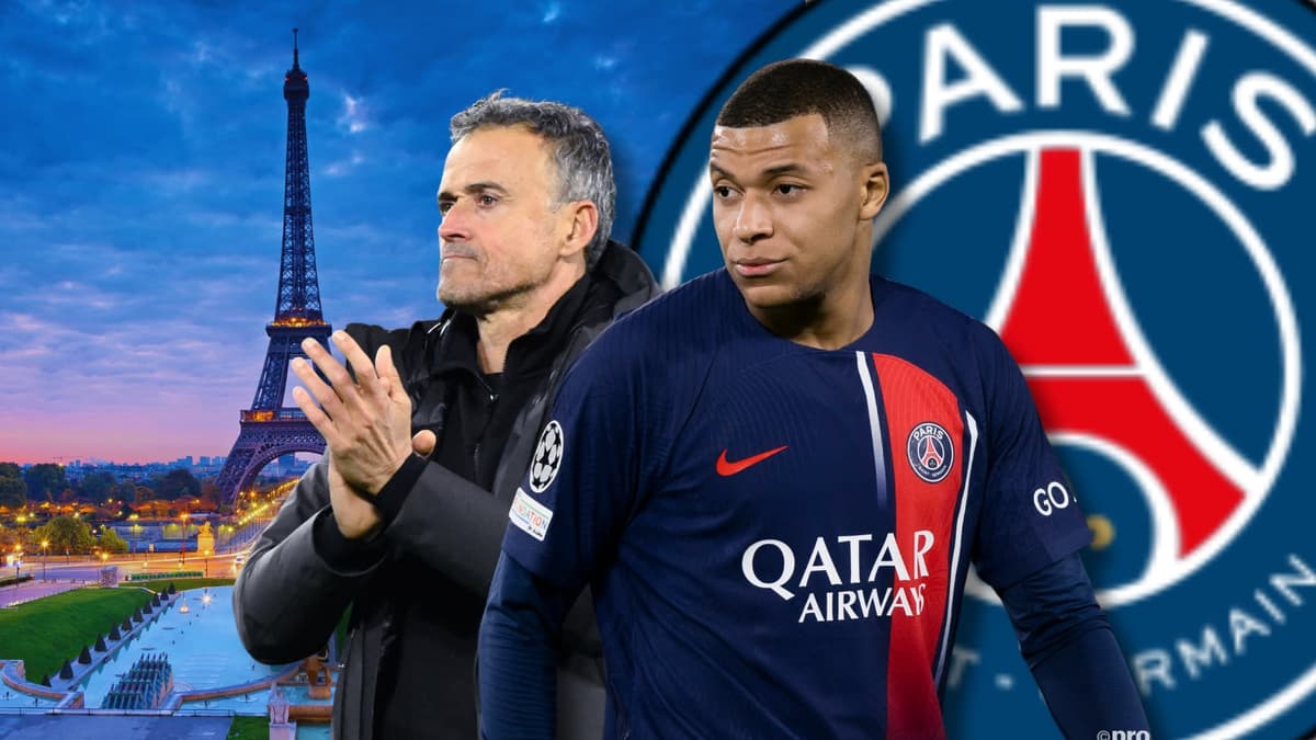 Luis Enrique, Kylian Mbappe, PSG, 2023/24