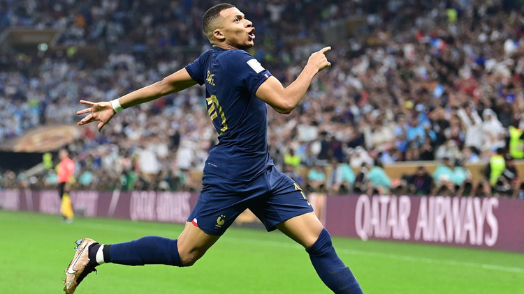 Mbappe scored a treble in the final but still lost