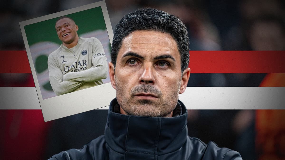 Mikel Arteta, Kylian Mbappe, Arsenal, 2023/24