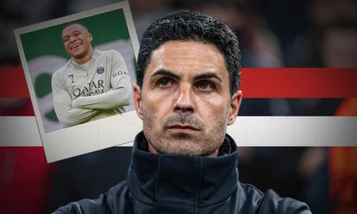 Mikel Arteta, Kylian Mbappe, Arsenal, 2023/24