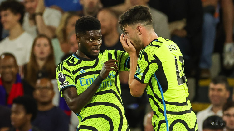Thomas Partey and Declan Rice