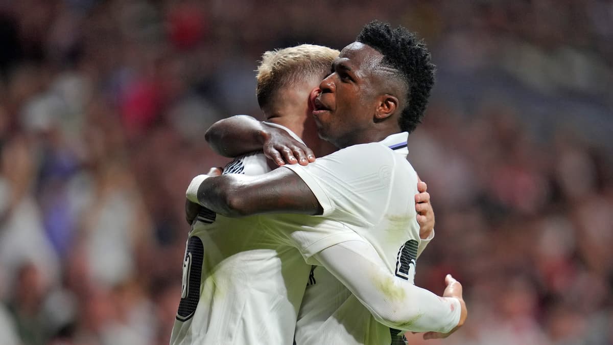 Valverde and Vinicius in action for Real Madrid