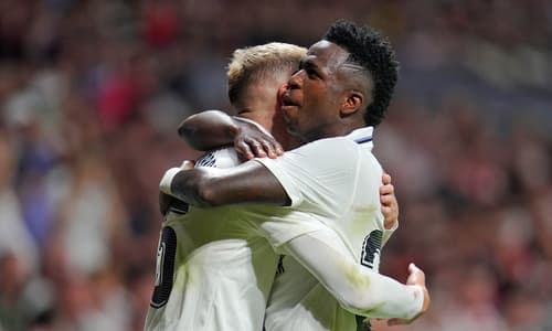 Valverde and Vinicius in action for Real Madrid