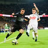 Mauro Icardi playing for PSG against Angers in Ligue 1