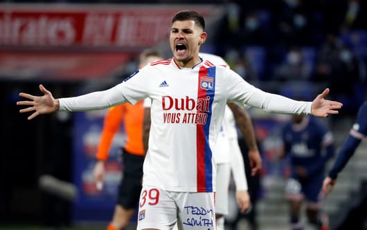 Lyon midfielder Bruno Guimaraes