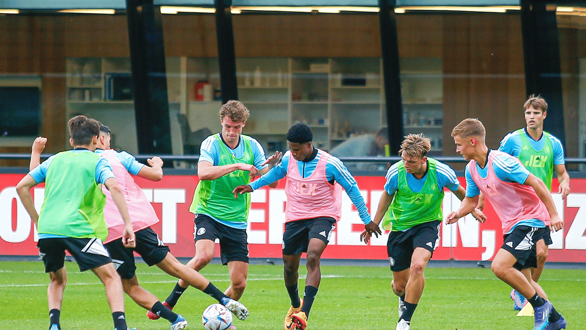 Mats Wieffer, Guus Baars, Feyenoord, Training