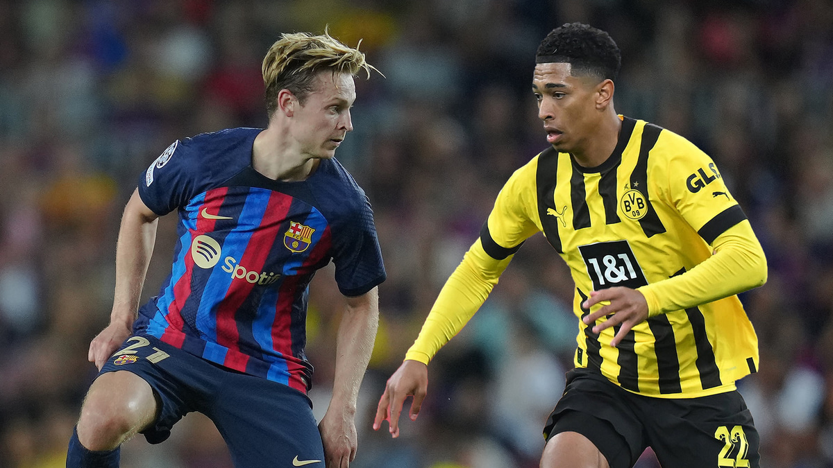 Frenkie de Jong, Jude Bellingham, Barcelona, Borussia Dortmund