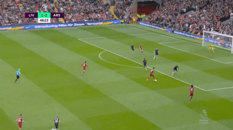 Liverpool 2-2 Arsenal, April 9