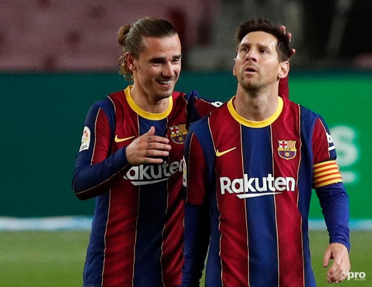 Antoine Griezmann and Lionel Messi