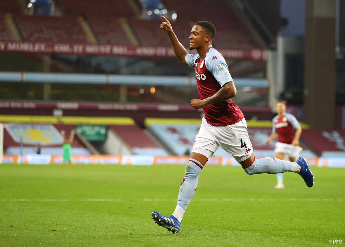 Aston Villa boss Dean Smith laughs at speculation surrounding Liverpool target Konsa