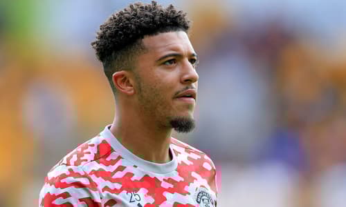 Manchester United's Jadon Sancho